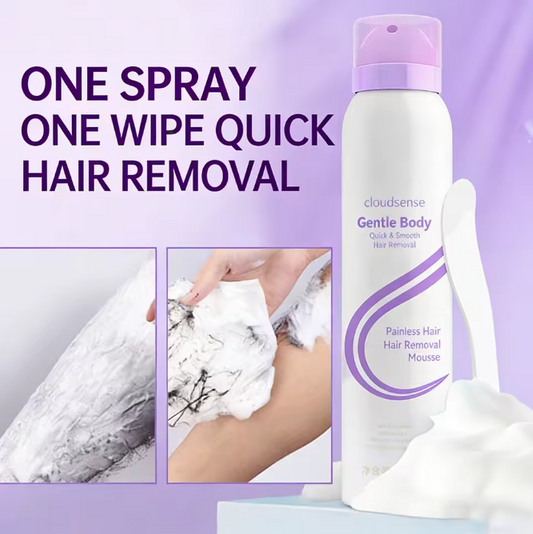 Hair Removal Mousse Pain Free Depilatory Underarm Leg Arm Body Long-Lasting Growth Inhibitor Smooth Skin Care Foam Mousse Spray
