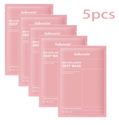 Bio-Collagen Real Deep Mask Supplement Collagen Hydrating Overnight Hydrogel Mask Elasticity Improvement Pore Minimizing Firming