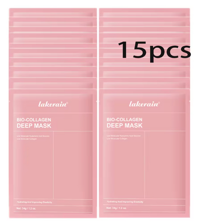 Bio-Collagen Real Deep Mask Supplement Collagen Hydrating Overnight Hydrogel Mask Elasticity Improvement Pore Minimizing Firming