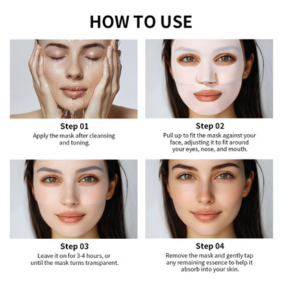 Bio-Collagen Real Deep Mask Supplement Collagen Hydrating Overnight Hydrogel Mask Elasticity Improvement Pore Minimizing Firming