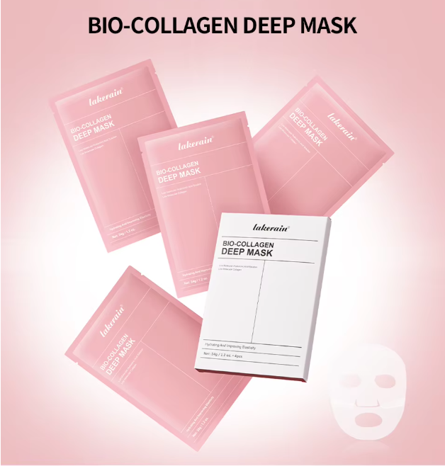 Bio-Collagen Real Deep Mask Supplement Collagen Hydrating Overnight Hydrogel Mask Elasticity Improvement Pore Minimizing Firming