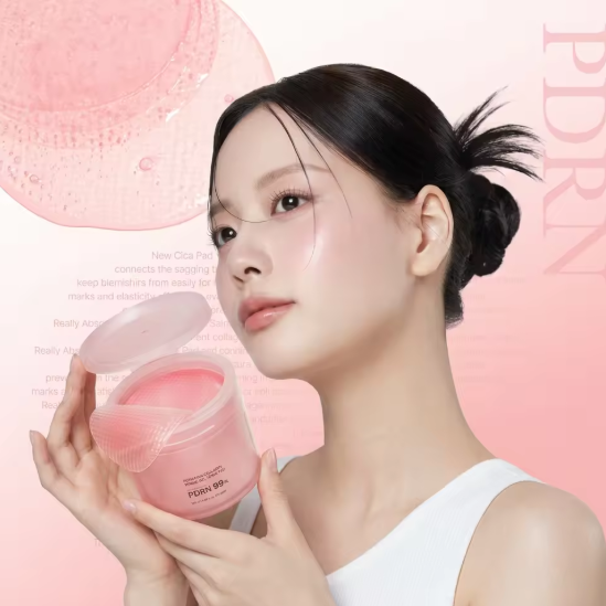 OEM Salmon DNA PDRN Pink Korean Gel Toner Collagen Jelly Pad Niacinamide Soothing Uneven Skin Tone Face Care Collagen 70 Pads