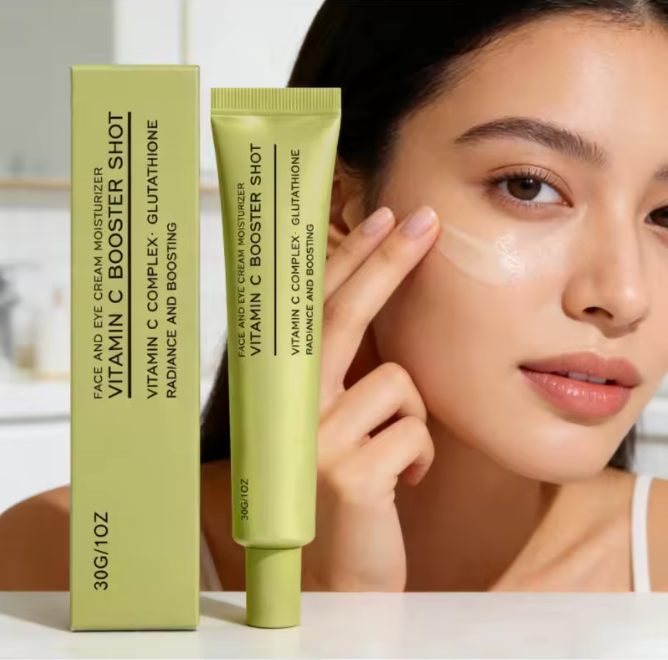 Vitamin C Booster Shot Face Cream With Glutathione And Niacinamide For Dark Spot Care,Improves Fine Lines,Korean Glass Skin Care