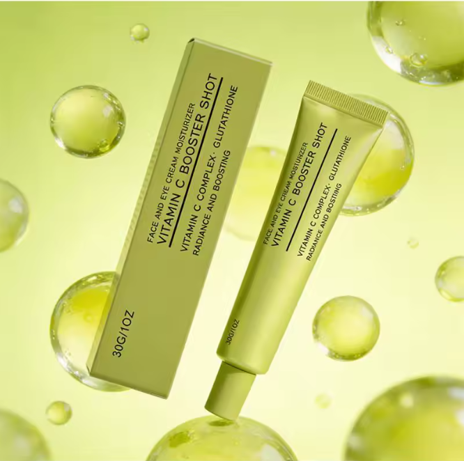 Vitamin C Booster Shot Face Cream With Glutathione And Niacinamide For Dark Spot Care,Improves Fine Lines,Korean Glass Skin Care