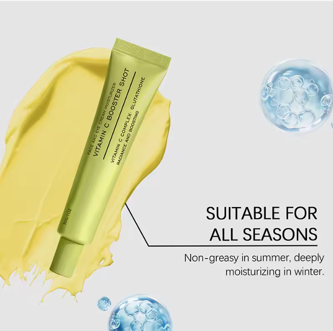 Vitamin C Booster Shot Face Cream With Glutathione And Niacinamide For Dark Spot Care,Improves Fine Lines,Korean Glass Skin Care