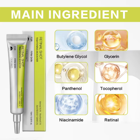 Retinol Eye Cream Set Gentle Repair Essence With Vitamin C Antiaging Treatment For Dark Circles Wrinkles Firming Under Eye Serum