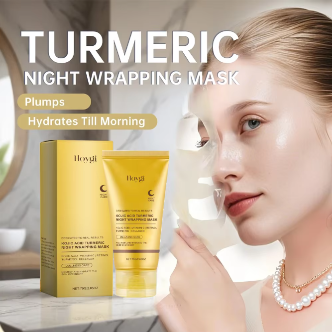 Turmeric Deep Collagen Mask Peel Off Mask Face Anti Wrinkle Lifting Korean Skin Care Masks Skin Firmnes For Nighttime Care