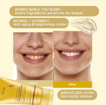 Turmeric Deep Collagen Mask Peel Off Mask Face Anti Wrinkle Lifting Korean Skin Care Masks Skin Firmnes For Nighttime Care