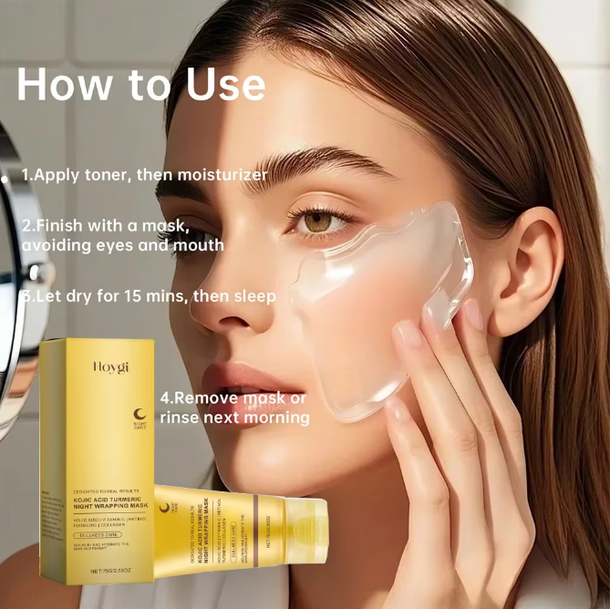 Turmeric Deep Collagen Mask Peel Off Mask Face Anti Wrinkle Lifting Korean Skin Care Masks Skin Firmnes For Nighttime Care