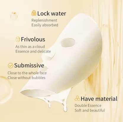 10/20pcs BIOAOUA Rice Puree Mask, a hydrating and moisturizing patch mask, smooth and delicate, making the skin more shiny