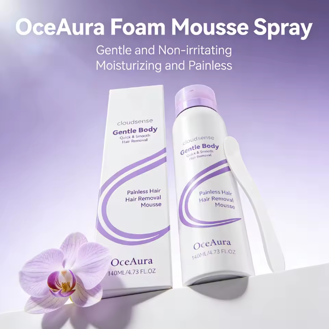 Hair Removal Mousse Pain Free Depilatory Underarm Leg Arm Body Long-Lasting Growth Inhibitor Smooth Skin Care Foam Mousse Spray
