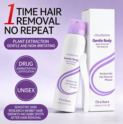 Hair Removal Mousse Pain Free Depilatory Underarm Leg Arm Body Long-Lasting Growth Inhibitor Smooth Skin Care Foam Mousse Spray