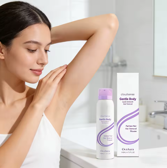 Hair Removal Mousse Pain Free Depilatory Underarm Leg Arm Body Long-Lasting Growth Inhibitor Smooth Skin Care Foam Mousse Spray