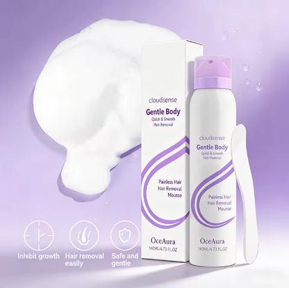 Hair Removal Mousse Pain Free Depilatory Underarm Leg Arm Body Long-Lasting Growth Inhibitor Smooth Skin Care Foam Mousse Spray