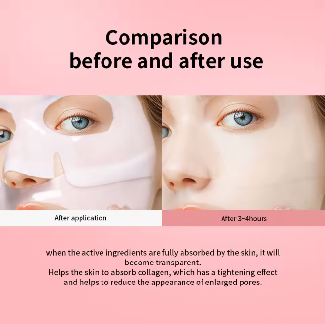 Bio-Collagen Real Deep Mask Supplement Collagen Hydrating Overnight Hydrogel Mask Elasticity Improvement Pore Minimizing Firming