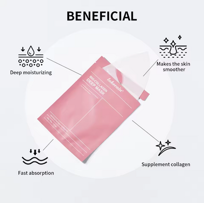 Bio-Collagen Real Deep Mask Supplement Collagen Hydrating Overnight Hydrogel Mask Elasticity Improvement Pore Minimizing Firming